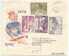 Seychelles Complete Set UPU 1949 On Registered Cover - Seychellen (...-1976)