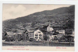 39067108 - Oetz, Oetztal Mit Gasthof Zum Kassl. Ungelaufen Um 1900 Leicht Fleckig, Sonst Gut Erhalten - Otros & Sin Clasificación