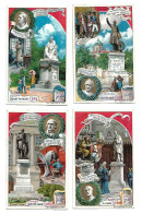 S 742, Liebig 6 Cards, Monuments De Savants Célèbres (spots Backsides) (ref B19) - Liebig