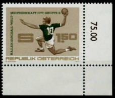 ÖSTERREICH 1977 Nr 1542 Postfrisch ECKE-URE X8096D2 - Ungebraucht