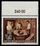 ÖSTERREICH 1978 Nr 1587 Postfrisch ORA X80985A - Unused Stamps