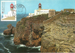 30850 - Carte Maximum - Portugal - Phare - Lighthouse - Farol Do Cabo De São Vicente - Sagres - Maximumkarten (MC)