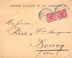 Enveloppe Entete Banque D'Alsace Et De Lorraine - Andere & Zonder Classificatie