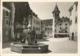 11626748 Maienfeld Marktplatz Brunnen Rathaus Maienfeld - Sonstige & Ohne Zuordnung