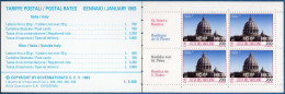 Vatican 1993 Stampbooklet Basilica & Palaces MNH Containing 4 4-blocks - Carnets