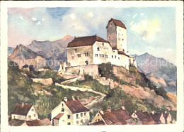 11626669 Sargans Schloss Kuenstlerkarte Sargans - Altri & Non Classificati