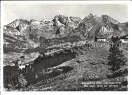 11626652 Wildhaus SG Berggasthaus Stoefeli Blick Gegen Saentis Und Schafberg App - Autres & Non Classés