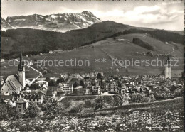 11626631 Degersheim SG Ortsansicht Mit Kirche Blick Zum Saentis Appenzeller Alpe - Altri & Non Classificati