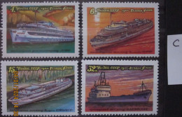 RUSSIA ~ 1981 ~ S.G. NUMBERS 5143 - 5146, ~ 'LOT C' ~ RIVER SHIPS. ~ MNH #03621 - Nuovi