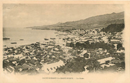 ST PIERRE VUE GENERAL AVEC 1902 ERUPTION 2  (scan Recto-verso) Ref 1016 - Andere & Zonder Classificatie