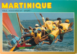 972 MARTINIQUE  Course De Yole  En Baie Du Marin équipage NISSAN  (scan Recto-verso) Ref 1006 - Fort De France