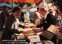 TOULOUSE 31 SCENES DE LA VIE TOULOUSAINE-n°1 Aux Puces -les Philatelistes    (scan Recto-verso) Ref 1005 - Toulouse