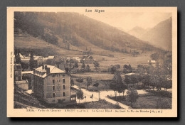 VALLEE DU QUEYRAS - ABRIES (05) LE GRAND HOTEL - AU FOND LE PIC DU MONDET   (scan Recto-verso) Ref 1003 - Other & Unclassified