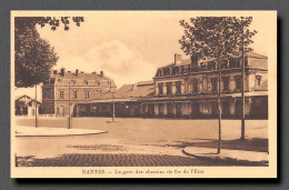 Nantes : La Gare Des Chemins De Fer De L'état  (scan Recto-verso) Ref 1003 - Nantes