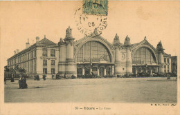 TOURS, La Gare  (scan Recto-verso) Ref 1039 - Tours