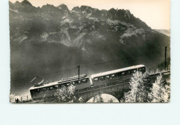 CHAMONIX Le Nouveau Train électrique Du Montenvers Et Les Aiguilles Rouges (scan Recto-verso) Ref 1038 - Chamonix-Mont-Blanc