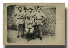 Photo De Six Soldats (scan Recto-verso) Ref 1028 - Personen