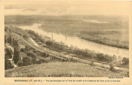 Moissac, Vue Panoramique Sur Le Pont De Coudol Et Le Confluent Du Tarn Et De La Garonne (scan Recto-verso) Ref 1025 - Moissac