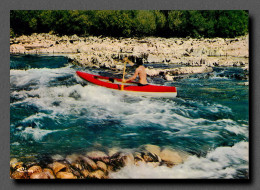 Le Rapide Du Charlemagne  Gorges De L'ardéche (scan Recto-verso) Ref 1063 - Vallon Pont D'Arc