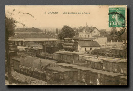 CHAGNY Vue Générale De La Gare (scan Recto-verso) Ref 1057 - Chagny