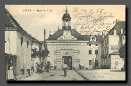 GIVRY Hotel De Ville  (scan Recto-verso) Ref 1057 - Andere & Zonder Classificatie