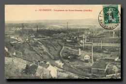 LE CREUSOT Vue Générale Des Usines Schneider  (scan Recto-verso) Ref 1056 - Le Creusot