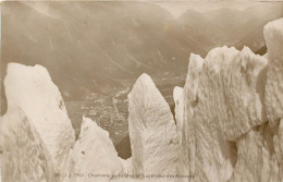 Chamonix Vu Du Glacier Supérieur Des Bossons (scan Recto-verso) Ref 1054 - Chamonix-Mont-Blanc