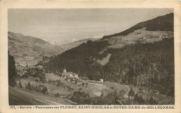 SAVOIE, Panorama Sur Flumet, Saint-Nicolas Et Notre-Dame-de-Bellecombe (scan Recto-verso) Ref 1051 - Andere & Zonder Classificatie