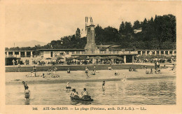 AIX-les-BAINS, La Plage (scan Recto-verso) Ref 1050 - Aix Les Bains