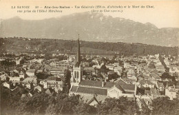 AIX-les-BAINS, Vue Générale Et Le Mont Chat, Une Prise De L'Hôtel Mirabeau (scan Recto-verso) Ref 1050 - Aix Les Bains