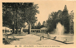 AIX-les-BAINS, Un Coin Du Parc Et Le Miroir D'eau (scan Recto-verso) Ref 1050 - Aix Les Bains