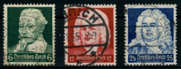 3. REICH 1935 Nr 573-575 Zentrisch Gestempelt X861026 - Gebruikt