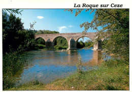 30  LA ROQUE SUR CEZE  Le Pont  (scan Recto-verso) Ref 1092 - Autres & Non Classés