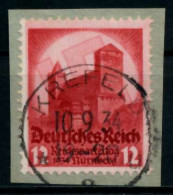 3. REICH 1934 Nr 547 Gestempelt Briefstück Zentrisch X86465A - Gebraucht