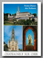 CHATEAUNEUF SUR CHER Multivue  Notre Dame Des Enfants (scan Recto-verso) Ref 1081 - Chateauneuf Sur Cher