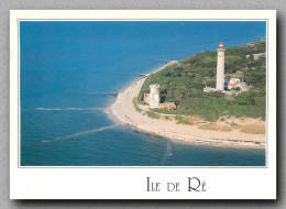 île De Ré  Le Phare Des Baleines Vue D"avion (scan Recto-verso) Ref 1080 - Ile De Ré