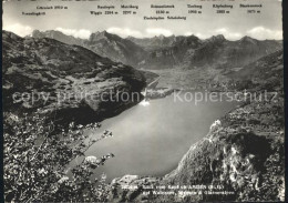 11626551 Amden SG Panorama Blick Vom Kapf Auf Walensee Weesen Glarner Alpen Betl - Sonstige & Ohne Zuordnung