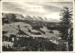 11626547 Wildhaus SG Panorama Mit Churfirsten Und Iltiosbahn Appenzeller Alpen W - Altri & Non Classificati