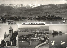 11626517 Rapperswil SG Gesamtansicht Mit Alpenpanorama Zuerichsee Hafen Schloss  - Sonstige & Ohne Zuordnung