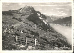 11626497 Amden SG Panorama Blick Von Durchschlaege Auf Walensee Und Leistkamm Be - Other & Unclassified