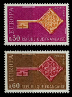 FRANKREICH 1968 Nr 1621-1622 Postfrisch X94D46E - Neufs