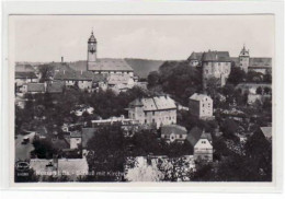 39029708 - Nossen Mit Schloss Und Kirche Gelaufen Von 1936. Gute Erhaltung. - Nossen
