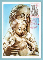 Carte Maximum 1983 - Croix Rouge 1983 : La Vierge à L'enfant YT 2295 - 95 Enghien Les Bains - 1980-1989