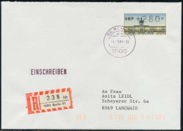 BERLIN ATM 1-280 BRIEF EINSCHREIBEN FDC X7E465A - Lettres & Documents