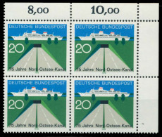 BRD 1970 Nr 628 Postfrisch VIERERBLOCK ECKE-ORE X7F36D2 - Nuevos