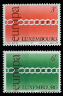 LUXEMBURG 1971 Nr 824-825 Postfrisch X809BF2 - Ungebraucht