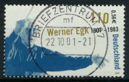 BRD 2001 Nr 2186 Zentrisch Gestempelt X84D4B2 - Gebruikt