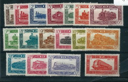 Série Complète N°TR304/20 (*) Avec  Charnière  --   Locomotives Diverses   -- - Mint