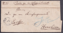 Hungary 1872, Serbia, Letter From Pancsova To Homolica - Altri & Non Classificati