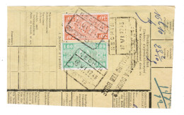 Fragment Bulletin D'expedition, Obliterations Centrale Nettes, NECHIN,RARE - Afgestempeld